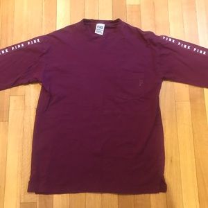 PINK Victoria’s Secret Maroon Long Sleeve